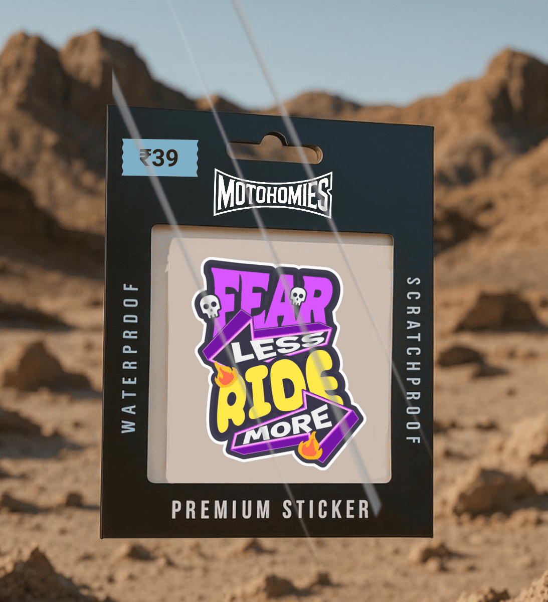 Fear Less Ride More | Sticker