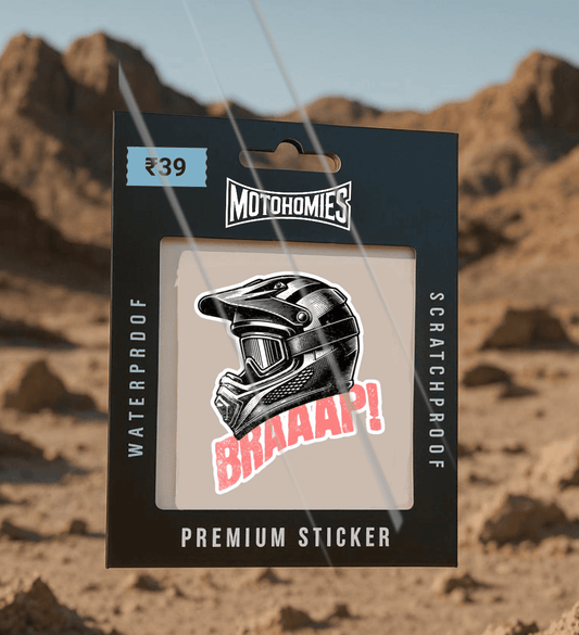 BRAAAP Helmet | Reflective Sticker