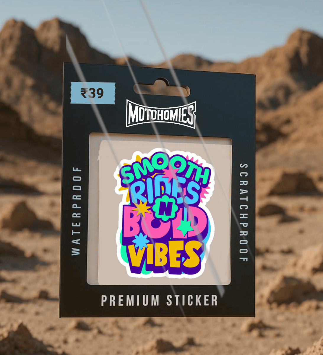 Smooth Rides N Bold Vibes | Sticker