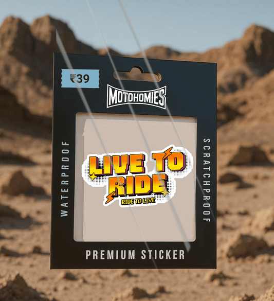 Live to Ride | Reflective Sticker