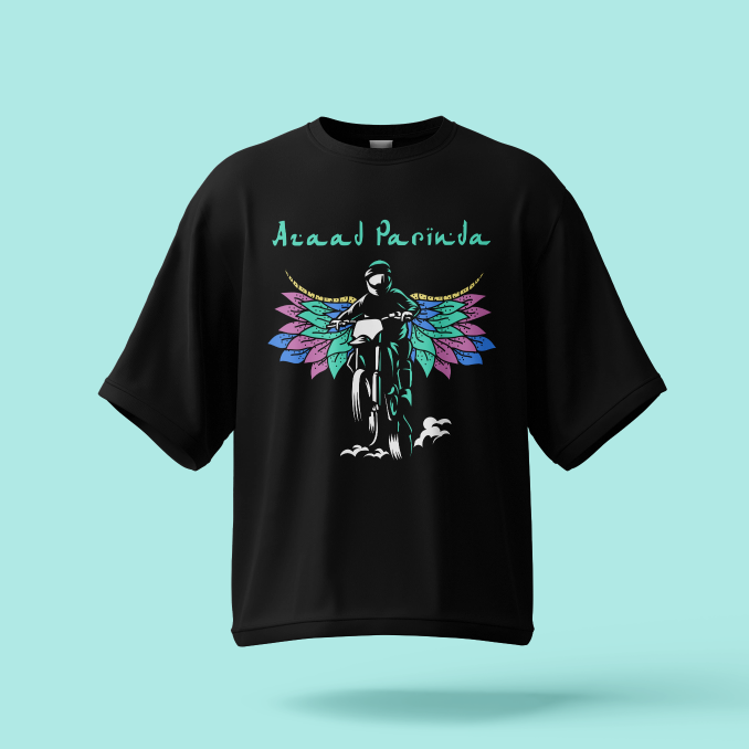 Aazad parinda | Unisex Oversized T-Shirt