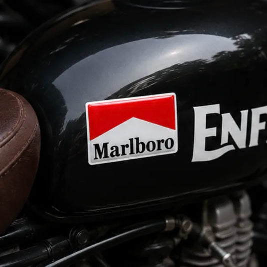 Marlboro Racing 3D Dome Sticker | 3 Inch