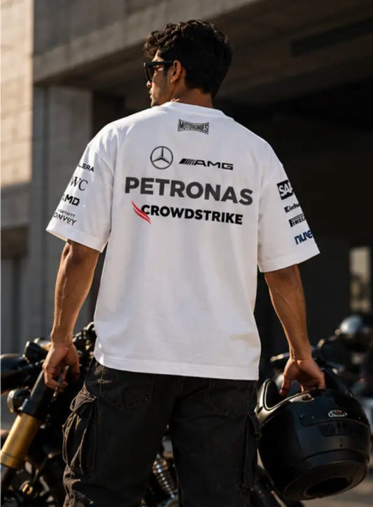 Mercedes AMG Petronas F1 inspired t-shirt back view