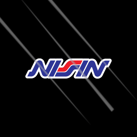 Nissin brake systems racing logo waterproof vinyl sticker for motorcycles – Motohomies