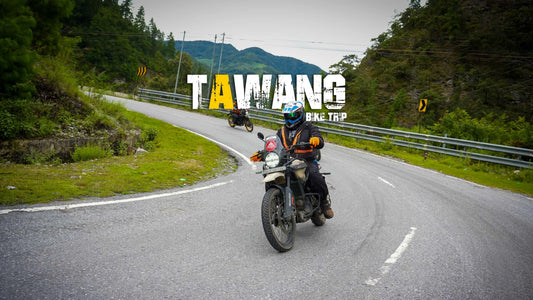 Tawang and Arunachal Pradesh bike trip guide — motorcycle at Sela Pass on the Bhalukpong to Tawang route in the Eastern Himalayas