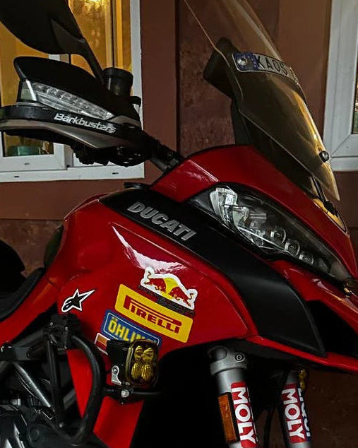 Sam with Motohomies gear