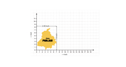 Panjab Map | Bumper Sticker