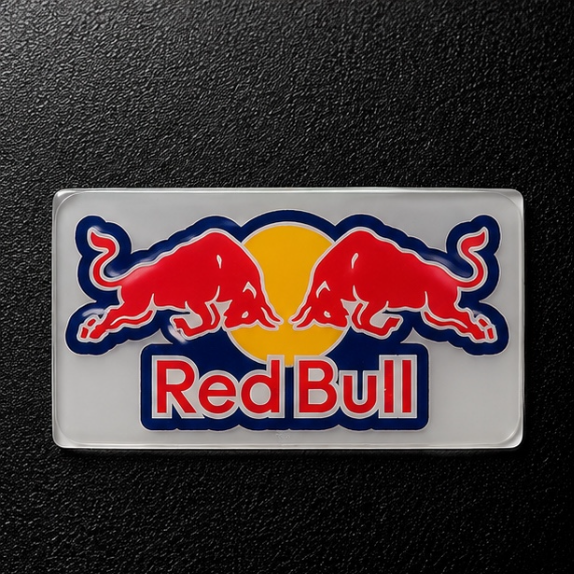 Red Bull Twin Bulls 3D Dome Sticker | 3 Inch