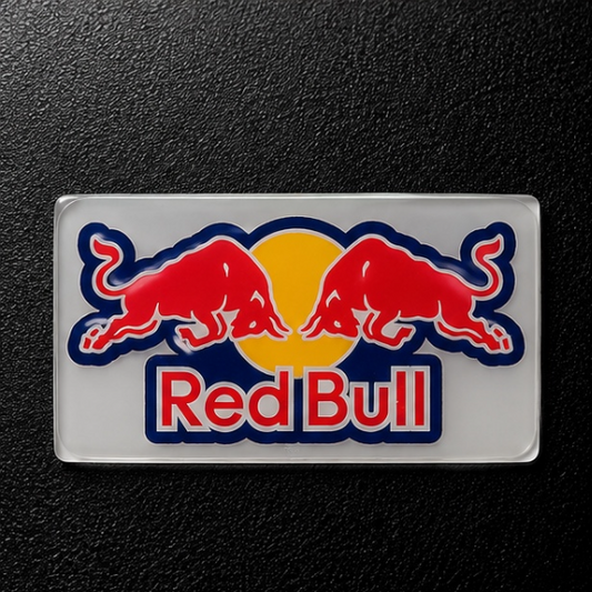 Red Bull Twin Bulls 3D Dome Sticker | 3 Inch