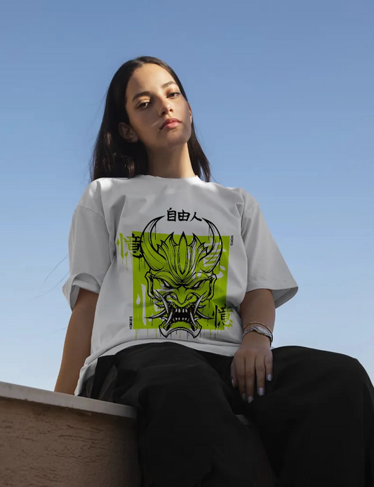Oni mask | Unisex Oversized T-Shirt