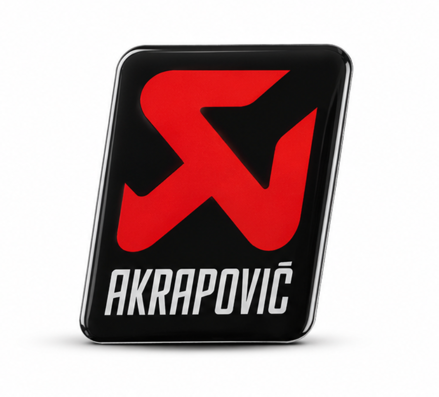 Akrapovic Exhaust Badge 3D Dome Sticker | 3 Inch
