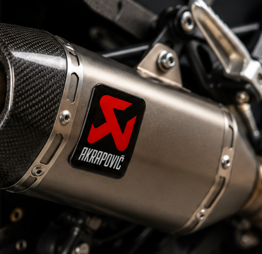 Akrapovic Exhaust Badge 3D Dome Sticker | 3 Inch