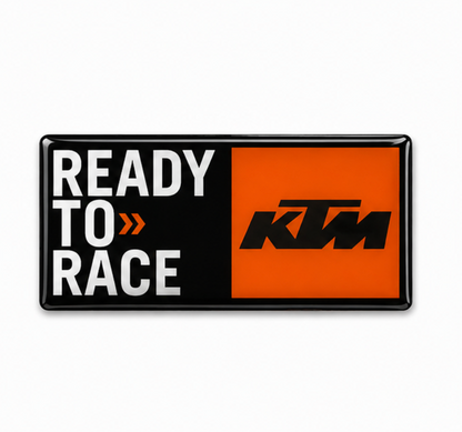 KTM Ready to Race 3D Dome Sticker | 3 Inch