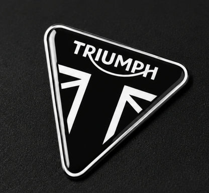 Triumph Triangle Badge 3D Dome Sticker | 3 Inch