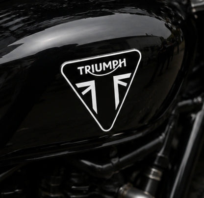 Triumph Triangle Badge 3D Dome Sticker | 3 Inch