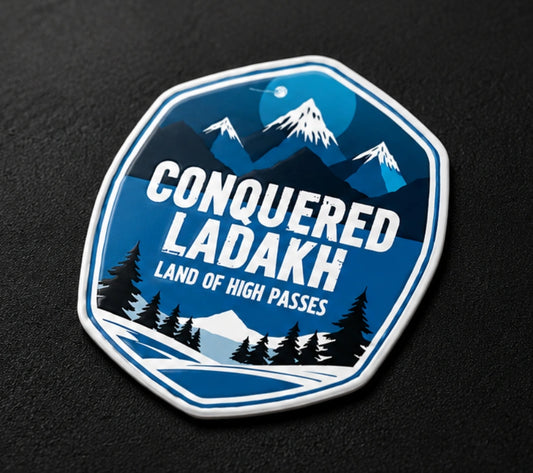 Conquered Ladakh 3D Dome Sticker | 3 Inch