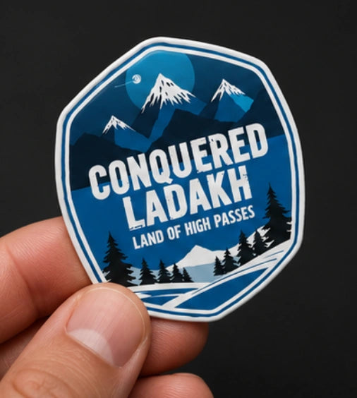 Conquered Ladakh 3D Dome Sticker | 3 Inch