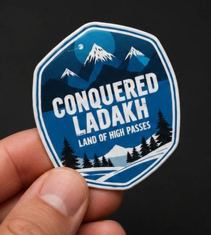 Conquered Ladakh 3D Dome Sticker | 3 Inch