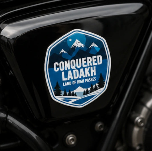 Conquered Ladakh 3D Dome Sticker | 3 Inch