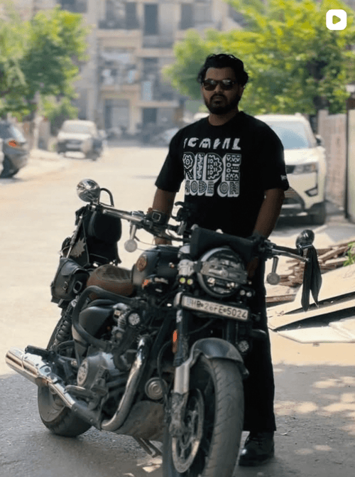 Ride Mode ON Oversized T-Shirt for Men & Women | Biker Streetwear India