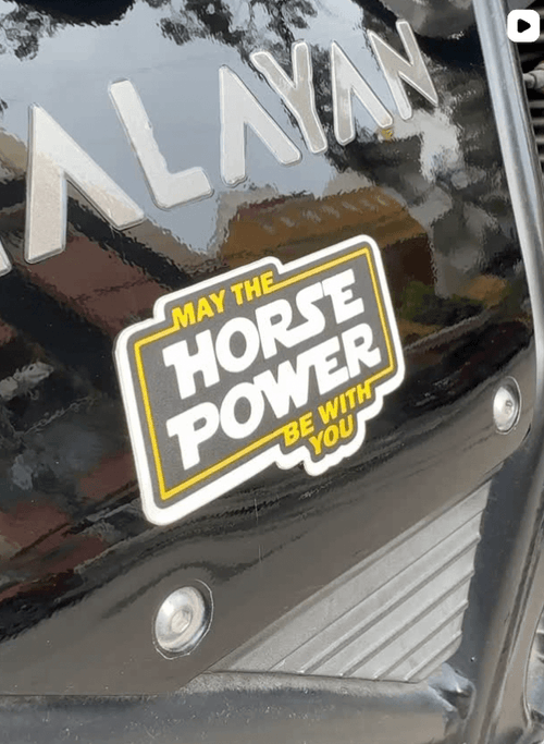 May The Horse Power Be With You | Sticker