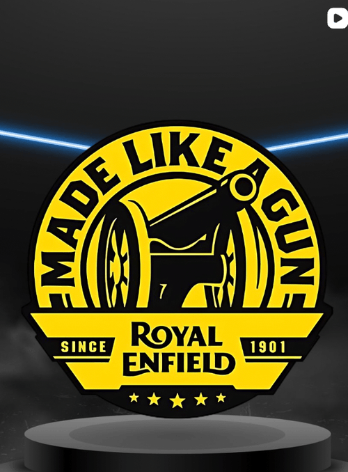 Royal Enfield- Made Like A Gun Classic Bike Reflective Sticker