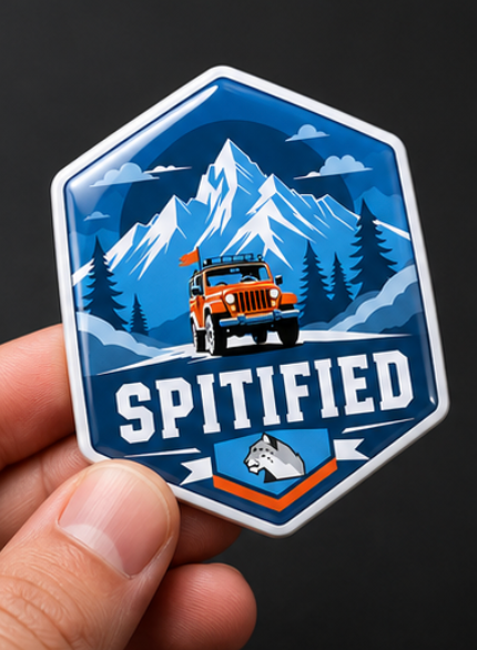 Spitified 3D Dome Sticker | 3 Inch