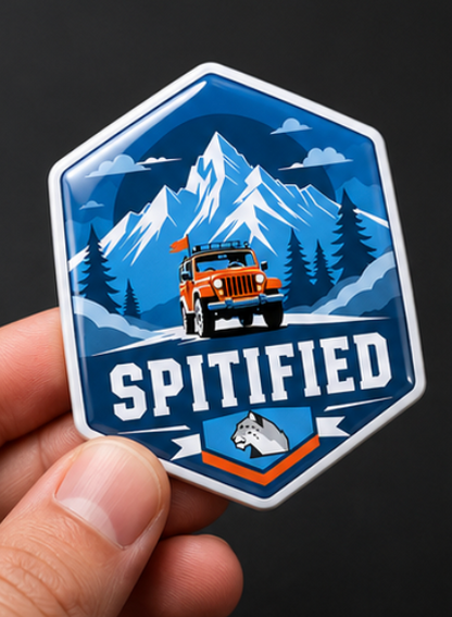 Spitified 3D Dome Sticker | 3 Inch