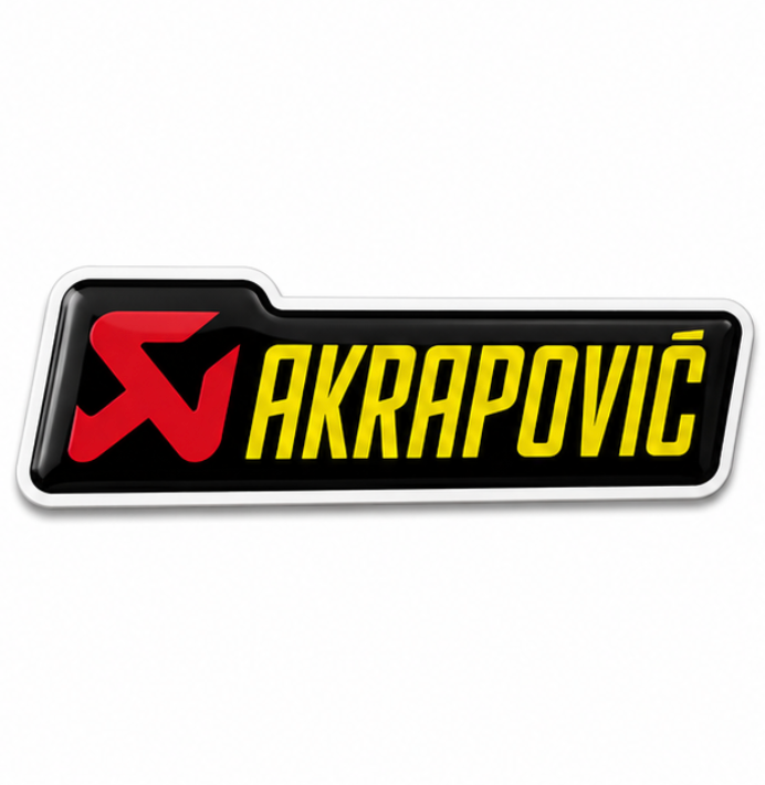 Akrapovic Logo 3D Dome Sticker | 3 Inch