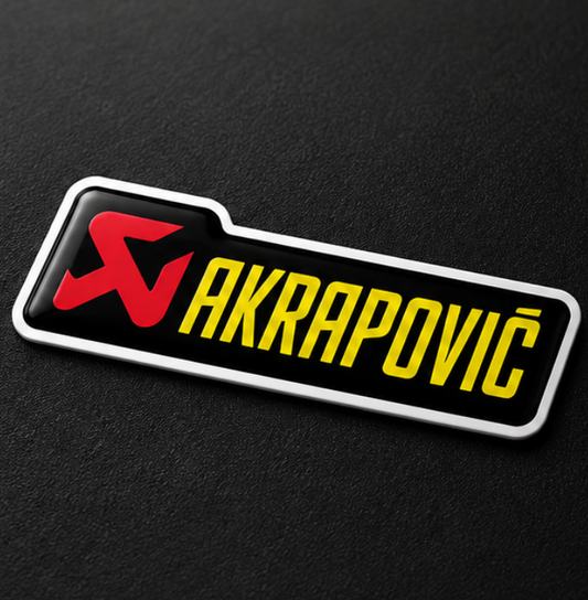 Akrapovic Logo 3D Dome Sticker | 3 Inch