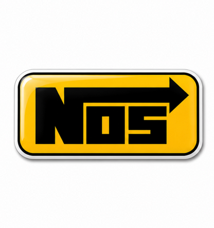 NOS Nitrous 3D Dome Sticker | 3 Inch