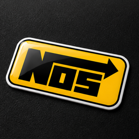 NOS Nitrous 3D Dome Sticker | 3 Inch