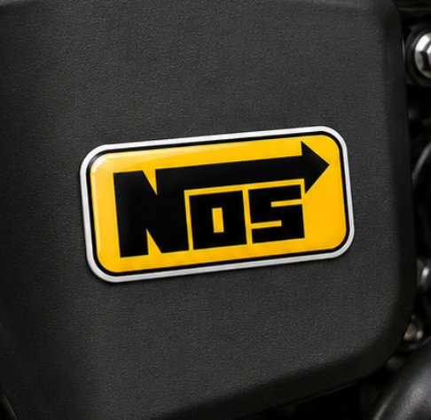 NOS Nitrous 3D Dome Sticker | 3 Inch