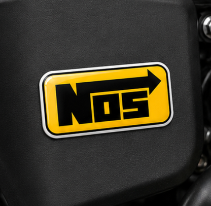 NOS Nitrous 3D Dome Sticker | 3 Inch