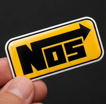 NOS Nitrous 3D Dome Sticker | 3 Inch