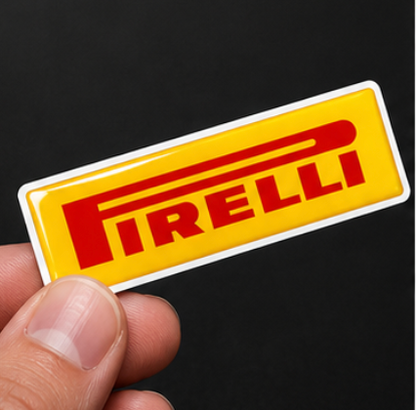 Pirelli 3D Dome Sticker | 3 Inch
