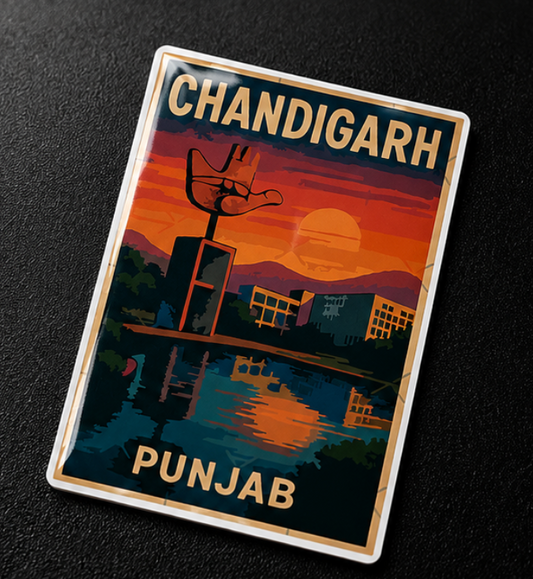 Chandigarh 3D Dome Sticker | 3 Inch