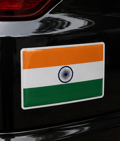 India Flag 3D Dome Sticker | 3 Inch