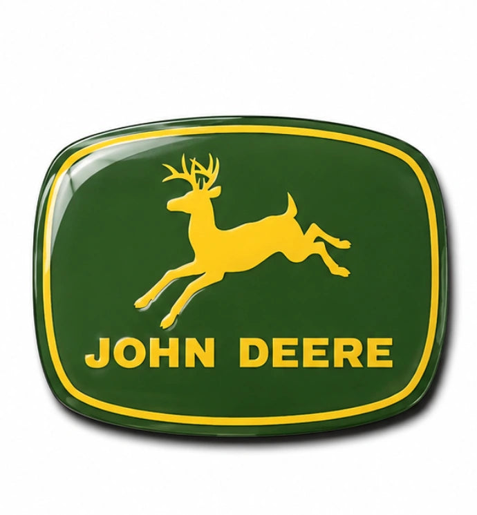 John Deere Tractor 3D Dome Sticker | 3 Inch
