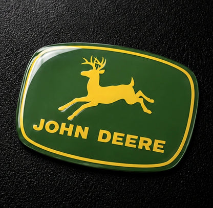 John Deere Tractor 3D Dome Sticker | 3 Inch