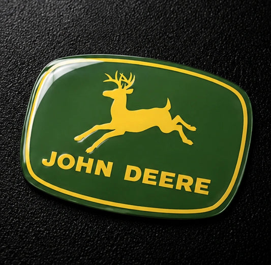 John Deere Tractor 3D Dome Sticker | 3 Inch