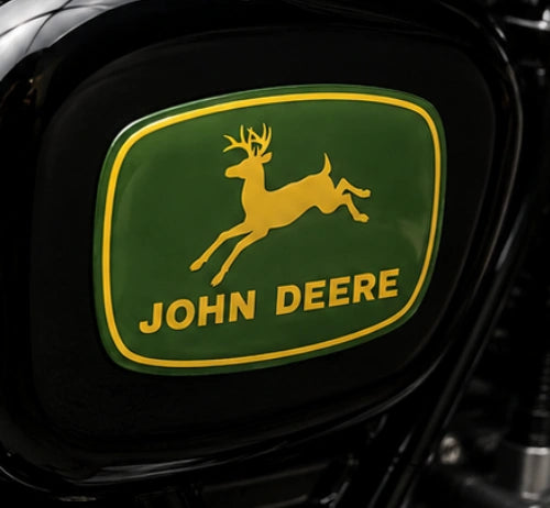 John Deere Tractor 3D Dome Sticker | 3 Inch