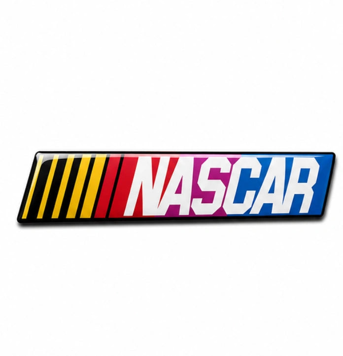 NASCAR Racing 3D Dome Sticker | 3 Inch
