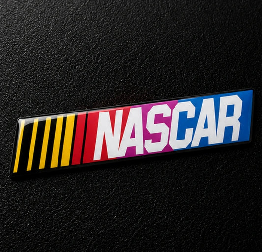 NASCAR Racing 3D Dome Sticker | 3 Inch