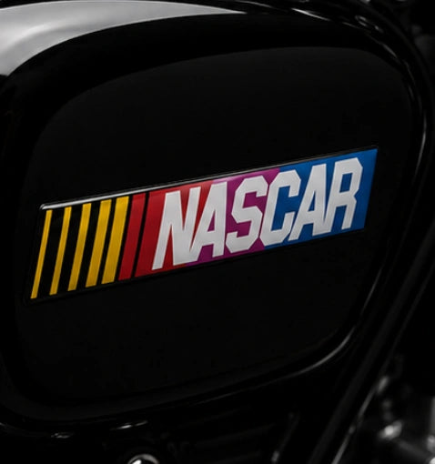 NASCAR Racing 3D Dome Sticker | 3 Inch