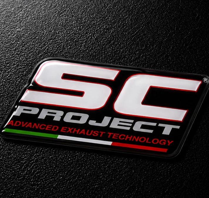 SC-Project Exhaust 3D Dome Sticker | 3 Inch