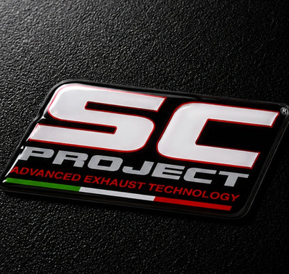 SC-Project Exhaust 3D Dome Sticker | 3 Inch