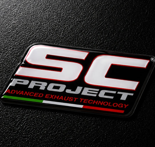 SC-Project Exhaust 3D Dome Sticker | 3 Inch