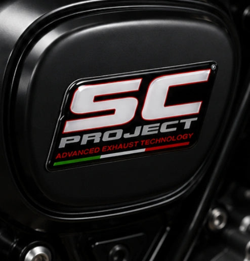 SC-Project Exhaust 3D Dome Sticker | 3 Inch