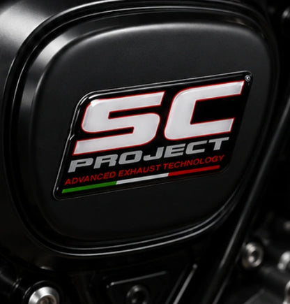 SC-Project Exhaust 3D Dome Sticker | 3 Inch